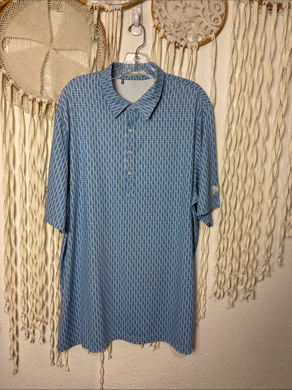 Men’s Criquet Performance Sport Range Polo Size XL Blue Solo Cup